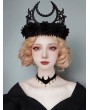 Black Gothic Flower Halloween Party Crown Headdress