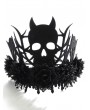 Black Gothic Skull Flower Halloween Ball Crown Headdress