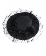 Black Gothic Vintage Tulle Flower Halloween Hat Headdress