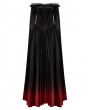Punk Rave Black and Red Gothic Victorian Off-the-Shoulder Velvet Ball Gown