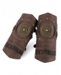 Brown Steampunk Vintage PU Leather Buckle Wristband
