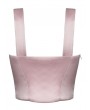 Dark in Love Princess Pink Sweet Heart Shaped Front Strap Top for Women