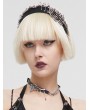 Devil Fashion Black Gothic Punk Metallic Skeleton Pin Headband