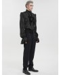 Devil Fashion Black Gothic Vintage Ruffle Lace Long Sleeve Party Shirt for Men