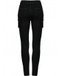 Punk Rave Black Gothic Punk Daily Wear Long Tight Jeans for Women