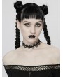 Punk Rave Black Gothic Snake Shaped Lace Rose Choker