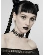 Punk Rave Black Gothic Snake Shaped Lace Rose Choker