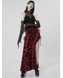 Punk Rave Red Gothic Punk Heavy Metal Chain Leather Choker