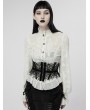 Punk Rave Black Gothic Net Velvet Underbust Corset Waistband