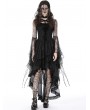 Dark in Love Black Gothic Spider Exaggerated Sleeves Hooded Cape for Women