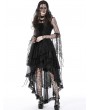 Dark in Love Black Gothic Spider Exaggerated Sleeves Hooded Cape for Women