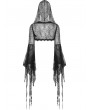 Dark in Love Black Gothic Spider Exaggerated Sleeves Hooded Cape for Women