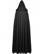 Dark in Love Black Gothic Punk Warrior Hooded Long Cape Coat for Women