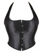 Black Gothic Halter Underbust Waist Training Corset