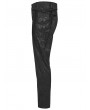 Punk Rave Black Vintage Gothic Gorgeous Jacquard Long Party Trousers for Men