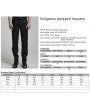 Punk Rave Black Vintage Gothic Gorgeous Jacquard Long Party Trousers for Men