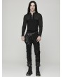 Punk Rave Black Gothic Doomsday Punk Multifunctional Pocket Thigh Bag