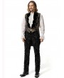 Pentagramme Blue Printing Pattern Gothic Swallow Tail Vest for Men