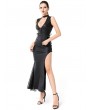 Pentagramme Black Gothic Gorgeous Sexy Lace Spliced Long Skirt