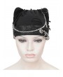 Devil Fashion Black Gothic Punk Metal Pin Chain Cross Pendant Hat