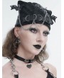 Devil Fashion Black Gothic Punk Drop Chain Buckle Belt Bat Wing Hat