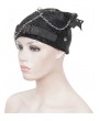 Devil Fashion Black Gothic Punk Drop Chain Buckle Belt Bat Wing Hat
