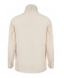 Devil Fashion Beige Vintage Gothic Stand Collar Long Sleeve Cotton Shirt for Men