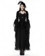 Dark in Love Black Gothic Retro Girdling Bell Sleeves Cape for Women