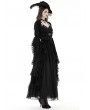 Dark in Love Black Gothic Retro Girdling Bell Sleeves Cape for Women