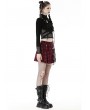 Dark in Love Black Gothic Grunge Mesh See-Through Long Sleeve Short T-Shirt  for Women
