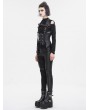 Devil Fashion Black Gothic Punk Studded Underbust Corset Style Waistcoat for Women