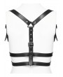 Punk Rave Black Gothic Punk Y-Shaped Back PU Leather Shoulder Harness