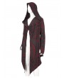 Devil Fashion Red Gothic Punk Casual Irregular Print  Hooded Cardigan for Men