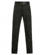 Pentagramme black printing gothic aristocrat vintage pants for men