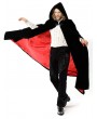 Pentagramme black vintage gothic velvet hooded long cape for men
