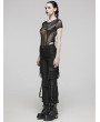 Punk Rave Black Gothic Punk Cool Daily Wear Techwear Loose Trousers for Women