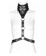 Punk Rave Black Gothic Punk PU Leather One Piece Choker Harness