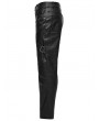 Punk Rave Black Gothic Punk Zipper Paneled Fit Casual Pants for Men