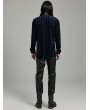 Punk Rave Black Gothic Punk Tight Men's Slim Fit Casual Pants