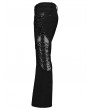 Punk Rave Black Gothic Punk Personalized Splicing Flare Pants for Men