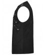 Punk Rave Black Gothic Punk Rivets Daily Knitted Tank Top for Men