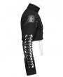 Punk Rave Black Gothic Punk Asymmetric One Arm Harness for Men