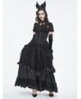 Devil Fashion 
Black Gothic Retro Embroidery Lace Applique Underbust Corset Waistband