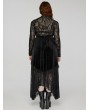 Punk Rave Black Gothic Perspective Printed Mesh Plus Size T-Shirt for Women