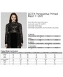 Punk Rave Black Gothic Perspective Printed Mesh Plus Size T-Shirt for Women