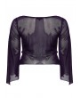 Punk Rave Purple Gothic Velvet Fake Two-Pieced Long Sleeve Plus Size Shirt for Women