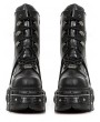Black Gothic Punk Rock Side Zipper Chunky Platform Boots