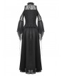 Dark in love Black Halloween Witch Gothic Off-the-Shoulder Chiffon Maxi Dress