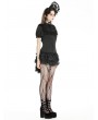 Women's Black Gothic Lace Puffy Bottoms with Detachable Tail