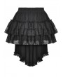 Women's Black Gothic Lace Puffy Bottoms with Detachable Tail
